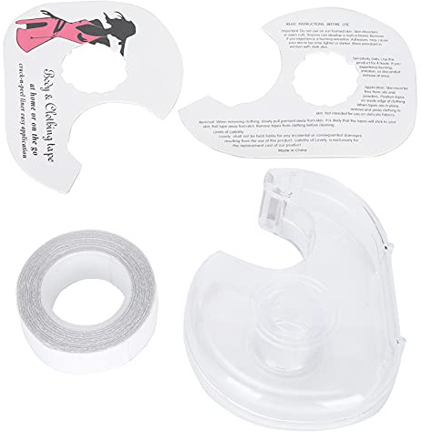 Holigie Ruban adhésif double face portable pour femme, ruban adhésif sûr pour vêtements en tissu, vêtements pour femmes et peaux sensibles
