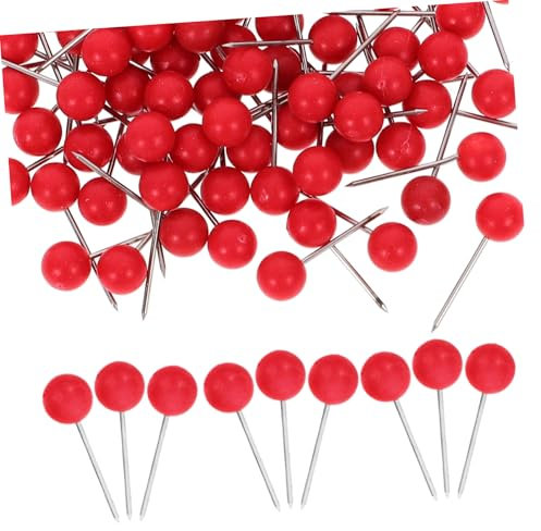 Homoyoyo 100stücke Runde Reißzwecke Kartennadel Reißzwecke Kopfkartennadel Reißzwecken Für Karten Büro Zuhause Basteln DIY-markierungen