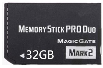 Yazhuq Cartes de jeu 4 Go/8 Go/16 Go/32 Go pour PSP1000/2000/3000 Memory Stick Pro MS PRO Duo Accessoires de jeu Memory Stick