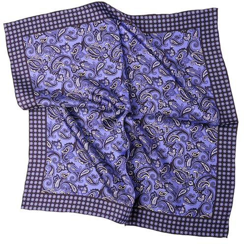 Prettystern Herr Dame reine Seide Bandana handrolliertes SeidenHalstuch unisex Nickituch
