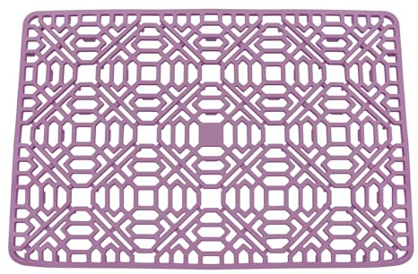 Küchen-Silikon-Spülbeckenmatte, Spülbeckenschutz 40 x 27 cm, Lila Spülbeckenschutzmatte für Spülbecken in einer Vielzahl von Umgebungen wie Küchen, -40°C~220°C
