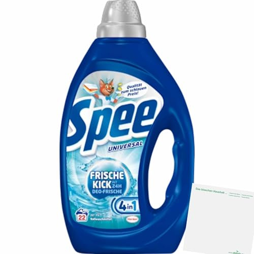 usy Pack pour lessive universelle Spee Fraîcheur 24h Déodorant fraîcheur (22 lavages 990 ml) + bloc usy