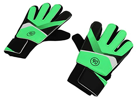 POENVFPO PVC Latex PE Målvaktshandskar för Barn Fotbollshandskar med Halkskydd för Barn, Perfekt Present för Unga Målvakter, för Nybörjare i Fotboll (6 ID: 16,5 mm/0,64 tum, omkrets: 51,8 mm/2,04 tum)