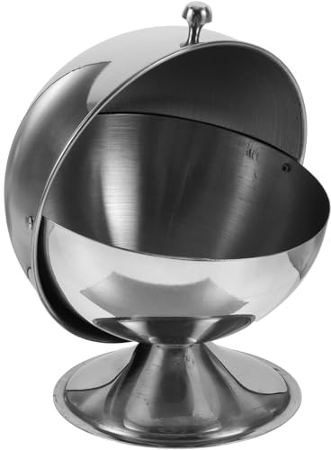 SHINEOFI Sucrier 30 Oz en Acier Inoxydable 304 avec Couvercle Enroulable Étanche et Anti-Poussière Pot à Condiments Robuste Cuisine Récipient à Sucre Pratique pour Maison et Restauration