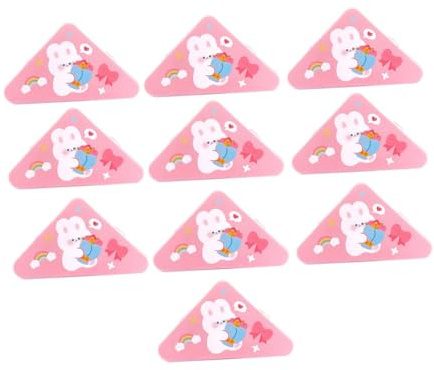 GiaoRosi 10 Trombones pour Dossiers, Pinces D'angle pour Livres, Trombones pour Documents Scolaires et de Bureau, Lapin