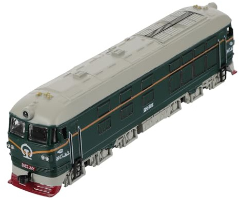 Holibanna Modellino Treno Locomotiva in Lega Verde per Struttura Robusta e Resistenza alla Corrosione, Giocattolo per Gioco la Collezione