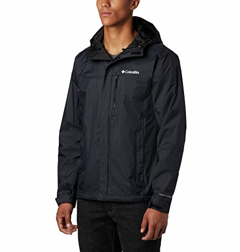 Columbia Pouring Adventure Jacket, Veste De Pluie Imperméable Homme, Black, Taille XXL