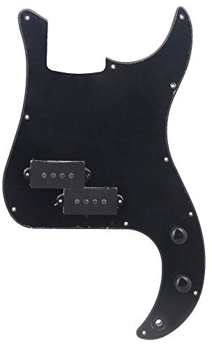 P-Bass Schlagbrett für Bassgitarre, 11 Löcher, Schwarz