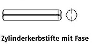 Zyl.kerbstifte m. Fase ISO 8740 Stahl 5 x 32 VE=S 100 Stück