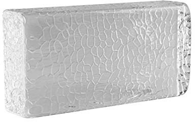 Fuchs Design Crystal Collection Wildlife, 1x Glasziegel Glasstein, ca. 20x10x5 cm