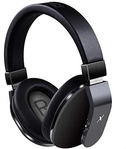Riwbox XBT-780 Auriculares Bluetooth sobre la Oreja, estéreo de Alta fidelidad inalámbrico/Auriculares con Cable con micrófono Integrado para Clase en línea, Oficina en casa, PC/teléfonos/TV (Negro)