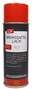 SDV Chemie Bremssattellack rot 3X 400ml hitzefest bis 150°C Bremssattelfarbe Tuning Styling