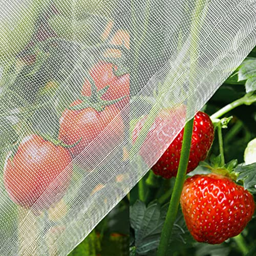 Unves 10'x20' Garden Netting, Bird Netting Mosquito Mesh for Vegetable Fruits Plant Garden Protections, Plant Covers Bug Insect Net Pest Barrier Protect Garden Plant from Birds Bugs