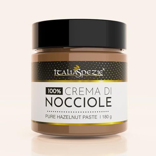 Crema di Nocciola 100% pura senza additivi - Pasta di Nocciola 100% - Crema di frutta secca Nocciole 100% - Italia Spezie