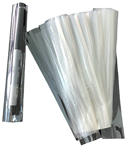 Boxonly Schrumpffolie, PVC, transparent, Schrumpffolie, 2,6 x 14,8 cm, Doppelanschluss, Doppelanschluss, Schrumpffolie für Verpackung, Geschenke, handgefertigte Bastelarbeiten, 100 Stück