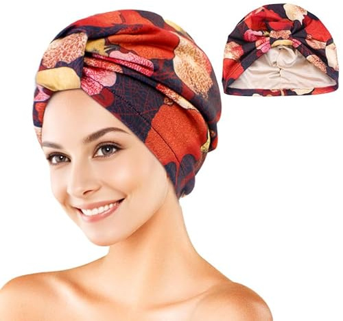 PAULOF PENG Chemo-Kopftuch für Frauen mit Haarausfall - Krebspatienten-Mütze Chemotherapie Turban (10)
