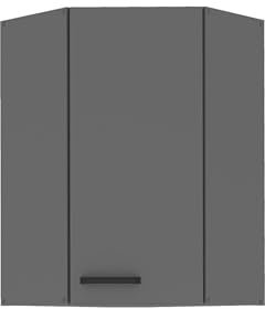 Küche Nessa Eckhängeschrank 60X60 Anthrazit Küchenzeile Küchenblock Einbauküche