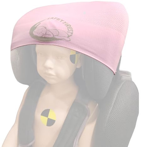 SAFETY REST Appui-tête innovant pour siège Auto Enfant, Maintien de la tête et du Cou, Confort Optimal, Tissu Respirant et élastique, Installation Facile, Compatible avec la Plupart des sièges Auto