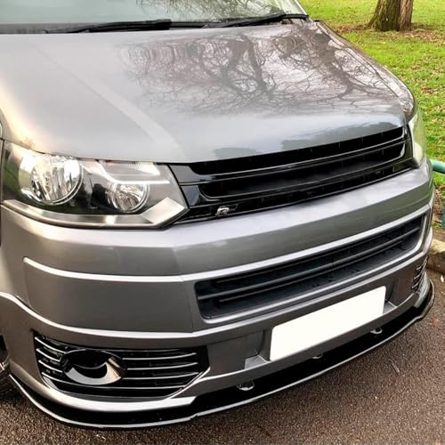 Frontlippe Frontspoiler kompatibel mit VW VOLKSWAGEN Transporter T5.1 Sportline 2010-2015 mit ABE TÜV Schwarz Glänzend | kompatibel mit Volkswagen Transporter T5.1 Sportline 2010-2015 - Schwarz glänzend