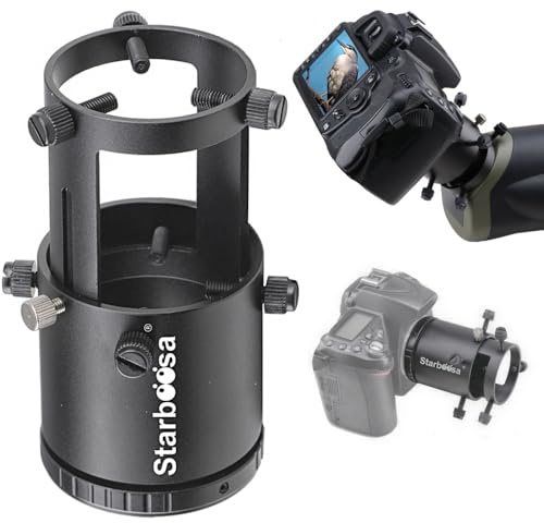 Starboosa Camera Adapter Mount for Canon SLR - T-Ring Included - Perfect for Spotting Scope Photography in Birding, Wildlife & Astro | Precision M42 thread; secure camera connection; aluminum alloy