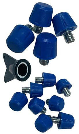 Perfeclan 12 Stück Fußball-Schuhspikes, Leichtathletik-Schuhe, Zubehör, Fußballschuh-Stollen, Rugby-Schuhe, Stollen für Outdoor-Sportarten, sportliche