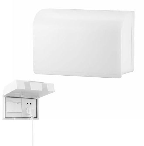 Plug Socket Covers UK,1 PCS Plug Socket Covers,Socket Covers Plug Covers for Sockets UK,Childproof Double Socket Cover,Universal Plug Socket Cover,Switch Protector Box for Home Baby Pet Safety