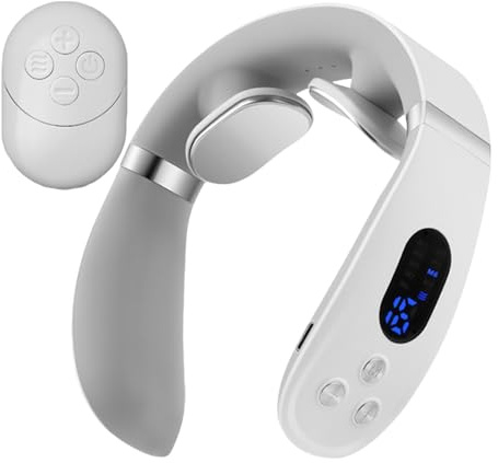 Masajeador Eléctrico De Cuello,Máquina De Masajes Para Cuello Con Función De Calor - Accesorios De Bienestar Para Mujeres Y Hombres