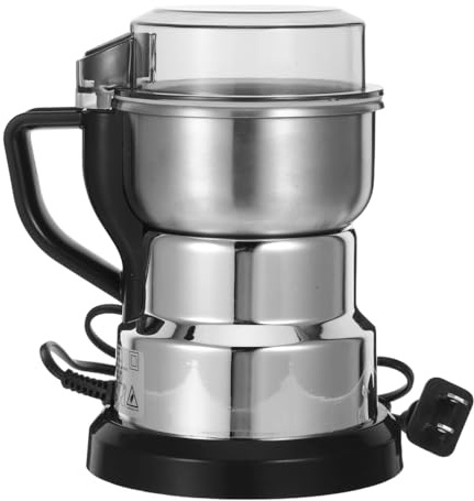 Cabilock Electric Grain Grinder Multifunctional Stainless Steel Flour Mill Grinder Home Use with Powerful Motor for Low Noise Coffee Spice Corn Nut