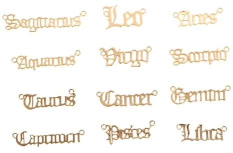 GARIOUANS 24pezzi Ciondoli Lettere in Ciondolo per Gioielli Fai da Te Ciondolo Tema Costellazioni Accessori per Creazione di Gioielli