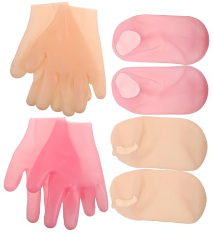 PLAFOPE Silikonsocken und Fußpeeling für Tiefe Exfoliation und Entspannung der Füße Feuchtigkeitsspendend für Schönheitssalons und Fußmassagezentren