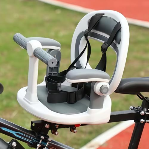 BESTXH Fahrradkindersitz, Abnehmbarer Fahrradkindersitz Zur Frontmontage, 360° Drehbarer Fahrradkindersitz Mit HöHenverstellbaren Armlehnen, FüR Kinder Von 6 Monaten Bis 8 Jahren,03