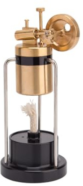 Dampfmaschine Modell, Retro Mini Dreibein-Oszillierende Einzylinder-Dampfmaschine, Physik Experimentier Set für Erwachsene und Jugendliche