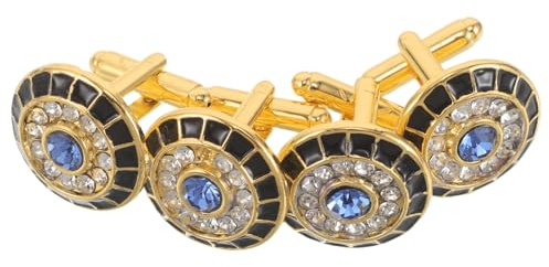 VERDANVERSE 2 Par Herrmanschettknappar Skjortknappar i Elegant Tuxedo Studs för Formella Bröllop Affärs Festkläder Modeaccessoarer för Skjortor