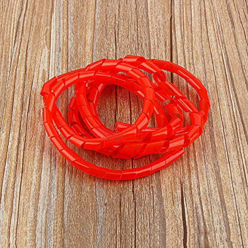 FTVOGUE Avvolgicavo a Spirale da 5 M, Organizzatore Flessibile per Cavi, Raggruppa Cavi Senza Sforzo, Ideale per l'ufficio Domestico e i Sistemi di Intrattenimento