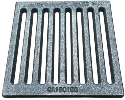 Griglia in Ghisa Caduta Cenere per Camini, Stufe a Legna e Focolari – 18x18 cm – Cod. GA180180 Quadrata Aereazione e Raccolta Cenere