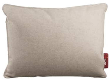 Stoov Heizkissen mit Abschaltautomatik - Kabelloses Wärmekissen mit Base Akku: Wärme - Elektrische Wärmflasche für Rücken & Nacken - Ploov³ 45x60 cm Original Beige