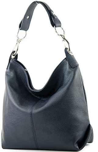 modamoda de T168 Damen Leder Schultertasche, handmade in Italy