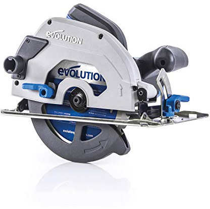 Evolution Power Tools S185CCSL Industrial Steel Circular Saw,Blue,185mm,(110 V)
