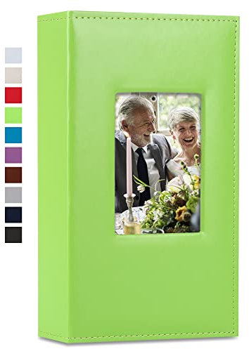 Vienrose Photo Album 4x6 300 Photos Leather Cover Extra Large Capacity Picture Book with Pockets for Wedding Family Anniversary Baby