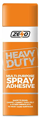 ZENO Heavy Duty Adhesive Spray Ideal for Carpets, Carpet Tiles, Household Repairs, Crafts & Hobbies | Quick Drying Extra Strong Glue Spray 500ml (2)