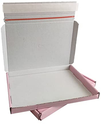 MEG4TEC 20 x Satin Pink PEEL AND SEAL C5 Large Letter Boxes 22.5cm x 16cm x 2cm Easy To Assemble Sturdy Fast Delivery Fit Through A Letterbox TEAR STRIP ADHESIVE BOXES