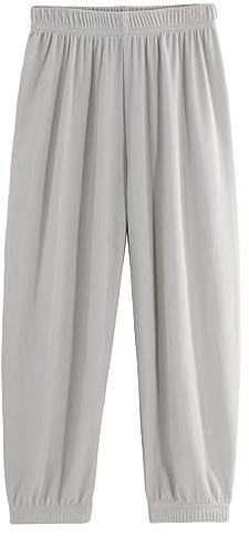 Pantalon harem pour enfants, joggers pour garçons, bloomers élastiques décontractés pour filles, 3-12 ans, gris, 7-8 ans