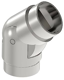 Sellon24® Edelstahl Handlauf Konfigurator 42,4 Treppe Zubehör Wandhandlauf Handlaufhalter Halterung Verbinder Eckbogen Rohr Edelstahlrohr Steckfitting V2A Geländer geschliffen Wand Set