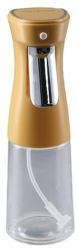 hobbyme Botella de vidrio de 240 ml en aerosol de aceite de oliva, atomizador de aceite prensado con diseño a prueba de fugas, pulverizador de aceite portátil manual, accesorios de cocina blanco,