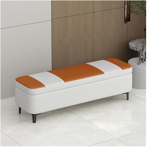 Bettbank Schlafzimmer Aufbewahrungs-Ottomane-Bank, Aufbewahrungsbank mit Metallbeinen, Aufbewahrungsbank for Schlafzimmer, Ende der Bettbank, Fußende der Bettbank, Eingangsbank Bank Sitzbank ( Color :