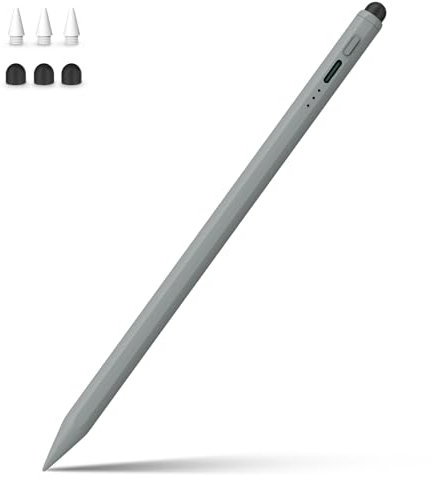 MEKO [2 IN 1] Penna per iPad, Pencil con Ricarica Rapida, Rifiuto del Palmo e Sensibilità all'Inclinazione Pennino per iPad 6-10ª, Air 3-5ª/13/11, Mini 5/6ª, Pro 11/12.9(3-6ª)/13