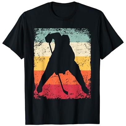 Eishockeyspieler Vintage Jungen Eishockey T-Shirt