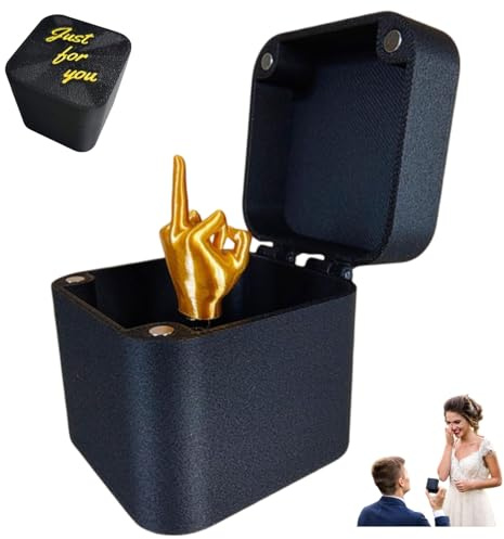 Coffret Cadeau Surprise - Doigt d'Honneur dans une Boîte Amusante - Cadeaux Farces et Pop-Up pour Adultes (1PCS)
