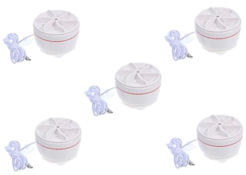 KITANDOVE 5stücke Mini Waschmaschine Tragbar Ultraleichte Faltbare Turbine Waschmaschine Für Unterwäsche Socken Und Kleine Kleidungsstücke Für Und Wohnheime