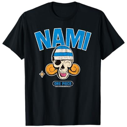 Chapeau de paille One Piece Nami Pirates Navigator Skull Logo Anime T-Shirt